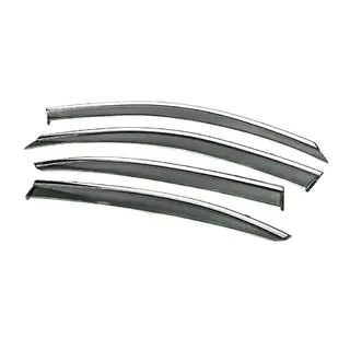 Deflectoare geamuri cu ornament cromat Niken Luxury (SD, 4 buc) foto 3