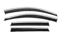 Skoda Karoq 2018- Deflectoare geam cu ornamente cromate Niken Luxury (2018-2022, 4 buc) foto 1