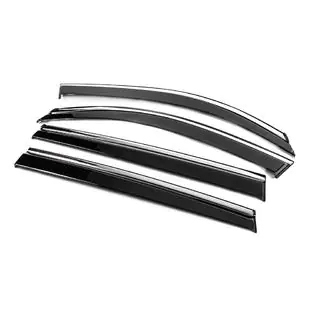 Deflectoare geamuri cu ornament cromat Niken Luxury (4 buc) foto 2