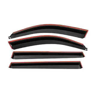 Deflectoare geamuri cu ornament cromat Niken Luxury (4 buc) foto 3