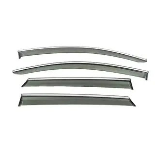 Deflectoare geamuri cu ornament cromat Niken Luxury (4 buc) foto 1