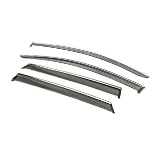 Deflectoare geamuri cu ornament cromat Niken Luxury (4 buc) foto 2