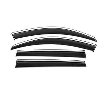Deflectoare geamuri cu ornament cromat Niken Luxury (4 buc, Long) Toyota Rav 4 2006-2013 foto 1