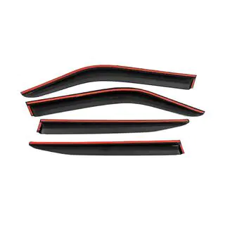 Deflectoare geamuri cu ornament cromat Niken Luxury (4 buc) foto 3