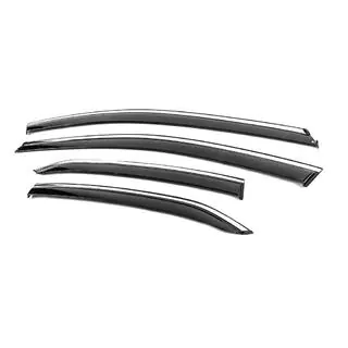 Deflectoare geamuri cu ornament cromat Niken Luxury (4 buc) foto 2