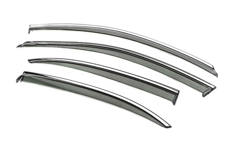 Volkswagen Jetta 2011-2018 Deflectoare geam cu ornament cromat Niken Luxury (USA, 4 buc) Foto 2