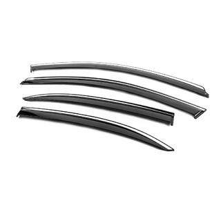 Deflectoare geamuri cu ornament cromat Niken Luxury (EU, 4 buc) foto 2