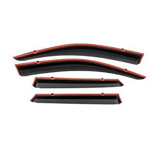 Deflectoare geamuri cu ornament cromat Niken Luxury (4 buc) foto 3