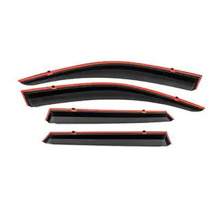 Deflectoare geamuri cu ornament cromat Niken Luxury (4 buc) foto 3