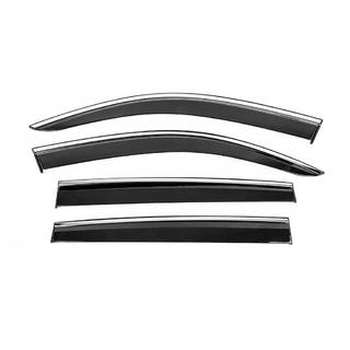 Deflectoare geamuri cu ornament cromat Niken Luxury (4 buc) foto 1