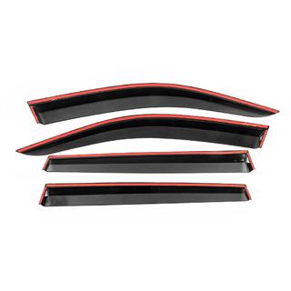 Deflectoare geamuri cu ornament cromat Niken Luxury (4 buc) foto 4
