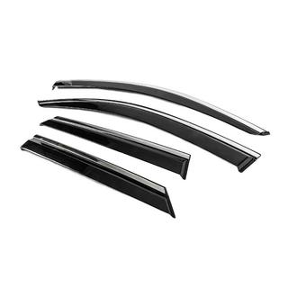 Deflectoare geamuri cu ornament cromat Niken Luxury (4 buc) foto 2