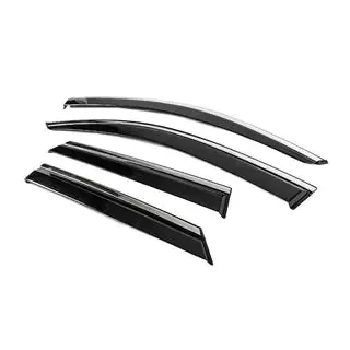 Deflectoare geamuri cu ornament cromat Niken Luxury (4 buc) foto 2