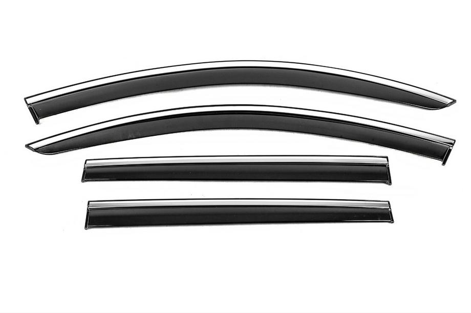 Volkswagen Passat B7 2012-2015 Deflectoare geamuri cu ornament cromat Niken Luxury (SW, 4 buc) Foto 1