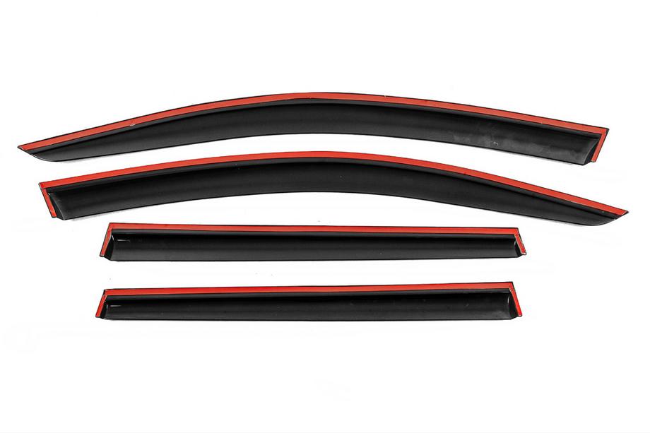 Volkswagen Passat B7 2012-2015 Deflectoare geamuri cu ornament cromat Niken Luxury (SW, 4 buc) Foto 3