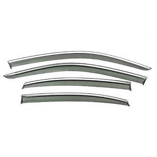 Paravanturi geam cu ornament cromat Niken Luxury (pentru Sedan, 4 buc.) foto 1