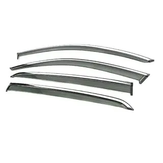 Deflectoare geamuri cu ornament cromat Niken Luxury (4 buc) foto 3