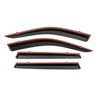 Deflectoare geamuri cu ornament cromat Niken Luxury (4 buc) foto 3