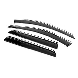 Deflectoare geamuri cu ornament cromat Niken Luxury (4 buc) Volvo XC90 2002-2014 foto 3