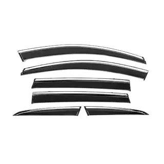 Deflectoare geamuri cu ornament cromat Niken Luxury (6 buc) foto 1