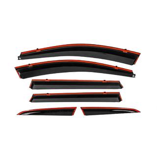 Deflectoare geamuri cu ornament cromat Niken Luxury (6 buc) foto 3