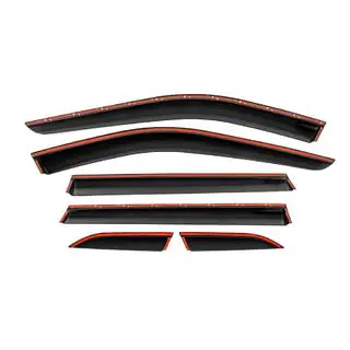 Deflectoare geamuri cu ornament cromat Niken Luxury (6 buc) foto 3