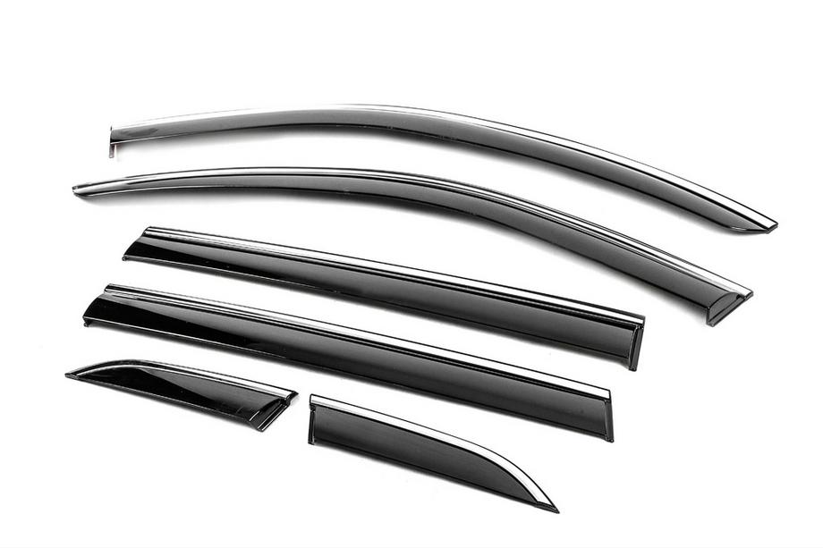 Honda CRV 2022- Deflectoare geamuri cu ornament cromat Niken Luxury (6 buc) Foto 2