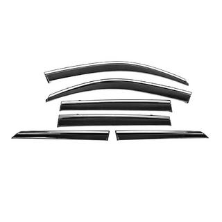 Deflectoare geamuri cu ornament cromat Niken Luxury (6 buc) Lexus GX460 2009-2023 foto 3