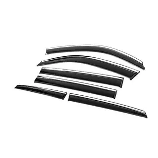 Deflectoare geamuri cu ornamente cromate Niken Luxury (2008-2015, 6 buc) foto 4