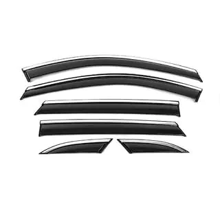 Deflectoare geamuri cu ornament cromat Niken Luxury (6 buc)