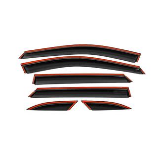 Deflectoare geamuri cu ornament cromat Niken Luxury (6 buc) foto 3