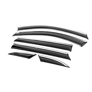 Deflectoare geamuri cu ornament cromat Niken Luxury (6 buc) foto 2