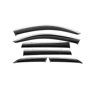 Deflectoare geamuri cu ornament cromat Niken Luxury (6 buc)