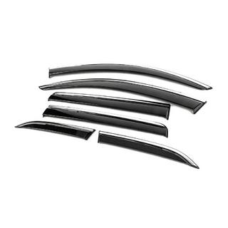 Deflectoare geamuri cu ornament cromat Niken Luxury (6 buc) foto 2