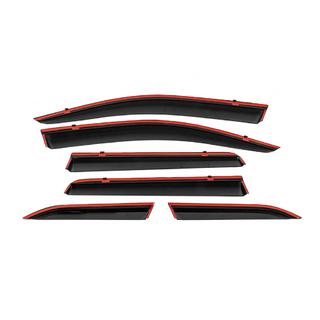 Deflectoare geamuri cu ornament cromat Niken Luxury (6 buc) foto 3