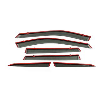 Deflectoare geam cu ornament cromat Niken Luxury (Pentru X-trail, 6 buc) Nissan X-trail T33/Rogue 2022- foto 3