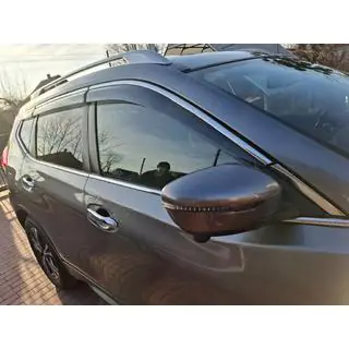 Deflectoare geamuri cu ornament cromat Niken Luxury (6 buc) foto 1