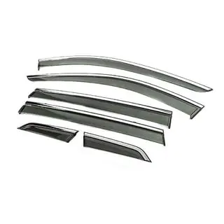 Deflectoare geamuri cu ornament cromat Niken Luxury (6 buc) foto 4