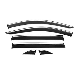 Deflectoare geamuri cu ornament cromat Niken Luxury (6 buc) foto 2