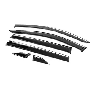 Deflectoare geamuri cu ornament cromat Niken Luxury (6 buc) foto 3