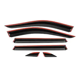 Deflectoare geamuri cu ornament cromat Niken Luxury (6 buc) foto 4