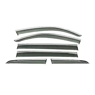 Deflectoare geamuri cu ornament cromat Niken Luxury (6 buc) foto 2