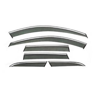 Deflectoare geamuri cu ornament cromat Niken Luxury (6 buc) Volvo XC60 2017- foto 1