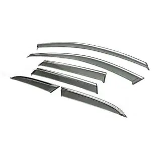 Deflectoare geamuri cu ornament cromat Niken Luxury (6 buc) foto 2