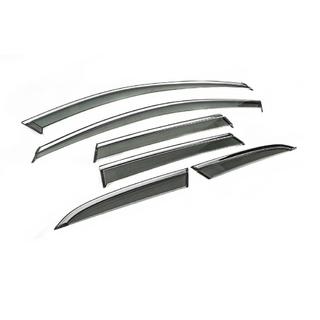 Deflectoare geamuri cu ornament cromat Niken Luxury (6 buc) Volvo XC60 2017- foto 3