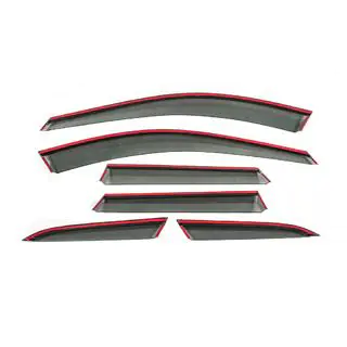 Deflectoare geamuri cu ornament cromat Niken Luxury (6 buc) foto 4