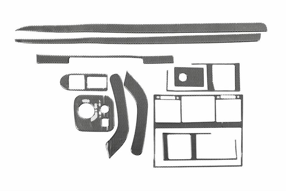 Mercedes G class W463 1990-2018 Capace Panou Bord Negru Foto 2