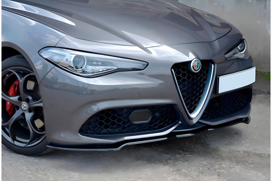 Alfa Romeo Giulia 2016-2022 Lip frontal DPT (2016-2019, Negru Lucios) Foto 1