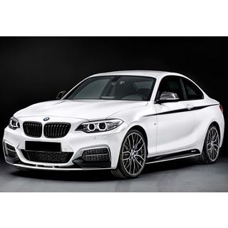 Lip frontal DPT V-2 (Pentru M Performance, Negru Lucios) BMW 2 Series F22/F23 2014-2021 foto 1