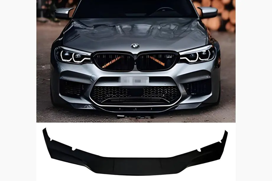 BMW Seria 5 G30/G31 2017–2023 Lip frontal DPT (Pentru M5, 2017-2020, Negru Lucios) Image